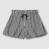 Jaju [JAJU] Plaid Shirring Bloomer Lounge Pants_Dark Mint