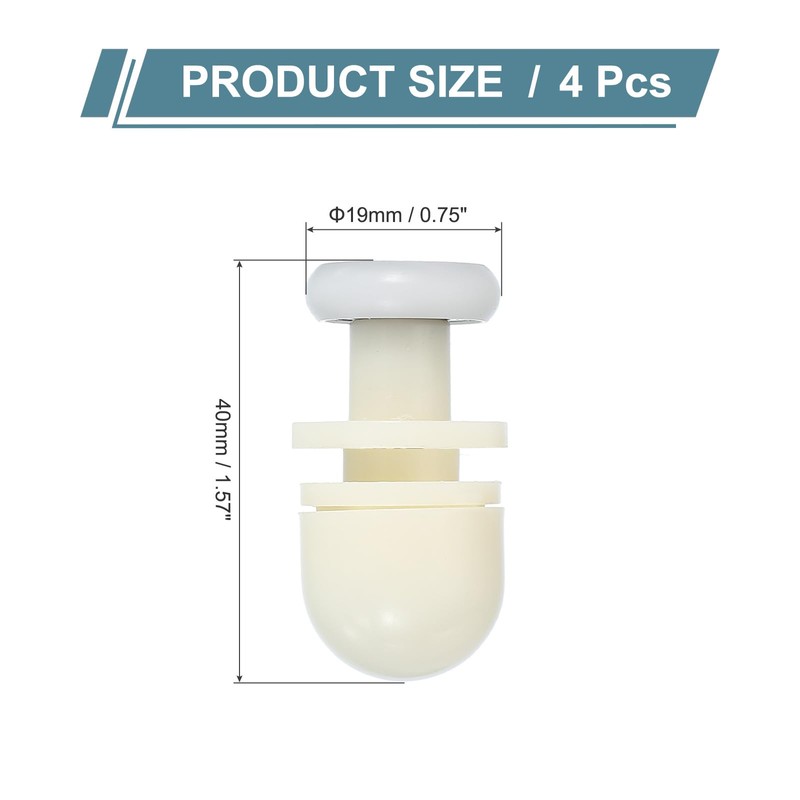 sourcing map 19mm Shower Door Rollers, Sliding Shower Doors Runners