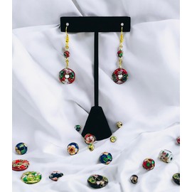 Expo International 8mm x 8mm Cloisonne Beads Pack of 20 | Blue Multi