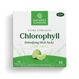Nature's Sunshine Extra Strength Chlorophyll Lime Twist 30 Stick Packs