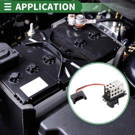 Motoforti HVAC Blower Motor Resistor Heater Blower Motor Resistor for Renault Clio mk-1 1994-1998 Metal ABS No.7701034875 Black