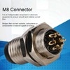 M8 Connector, M8 Aviation Connector Socket Connecto 8 Pin for