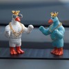 KIAYOO Mini Muscle Duck,Funny Gifts Car Home Office Ornament Decoration