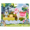 Bluey Vehicle and Figure Pack, 2.5-3" Articulated Figures - Unipony