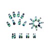 24 Pcs Spring Green Press on Nails Medium Ballet -