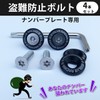 EVOLVERACING Anti-Theft Bolt Set for License Plates, Roadworthy (Black, Bolt