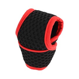 HOPESPANNER Universal Gear Shift Knob Cover Stick Shifting Handle Protector Automotive Manual Fabric 1 Pc Anti-Slip Black Red