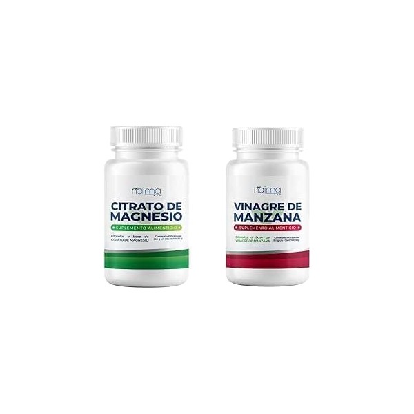 NAIMA Kit Citrato de Magnesio + Vinagre de Manzana, 100