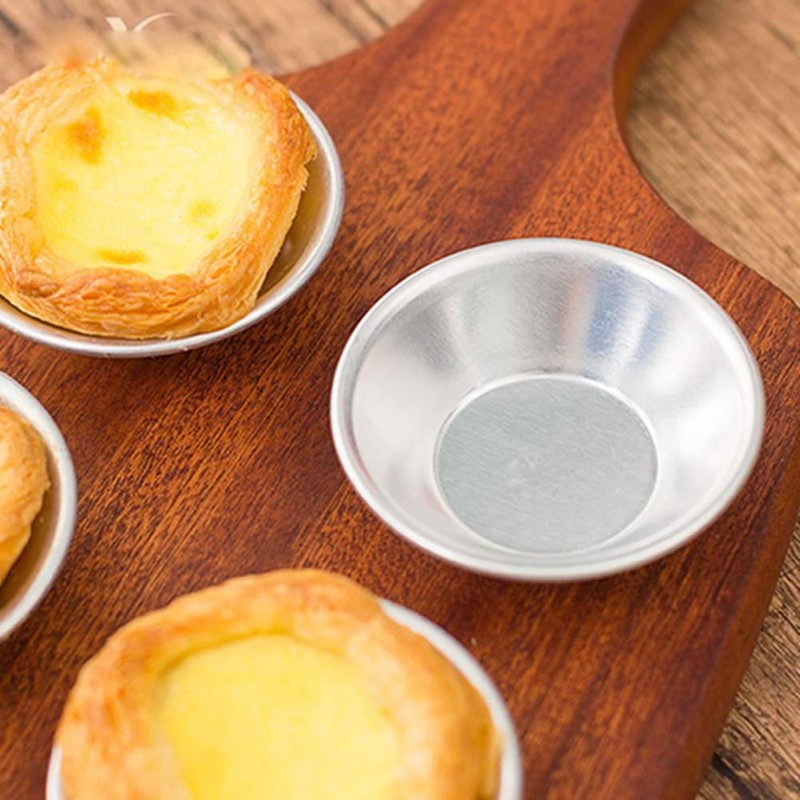 Egurs Egg Tart Mold 10pcs Aluminium Egg Tart Mini Pie