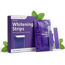 28 Piezas Tiras Blanqueadoras Dientes, Kit Blanqueador Dental Eficaz, Teeth Whitening Strips Para Dientes Más Blancos Manchas De Cafe Te O Vino, Facil Aplicacion, Para Cuidado Diario En Casa