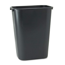 Wastebasket, 10.25 Gallons, 20 1/2in.H x 15 1/2in.W x 11 1/2in.D, Black, WB0196
