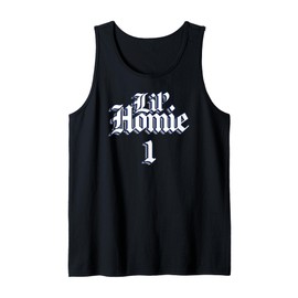 LIL HOMIE 1 Funny Twin Matching Outfits Identical Twin Tank Top