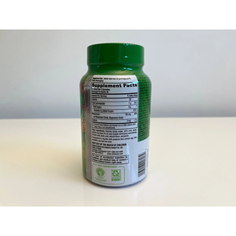 Vitafusion Magnesium Gummies Tropical Citrus - 60 gummies, 165 mg
