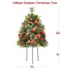 HiBean 2 Pack Outdoor Christmas Tree Urn Filler Small, 30