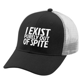 I Exist Purely Out of Spite Funny Sarcastic Hats for Women Funny Baseball Cap Low Profile Washed