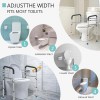 Unbranded Adjustable Eligible Toilet Safety Rails Toilet Frame for Elderly