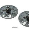 VMS RACING CHROME UNIVERSAL DUMMY FAKE RACING HOOD PIN APPEARANCE