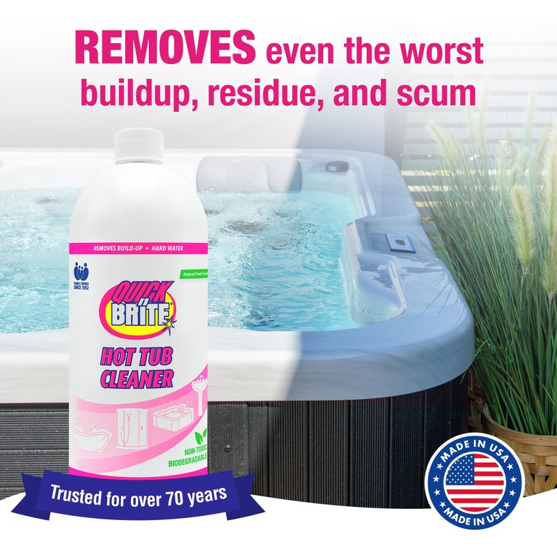 Quick 'n Brite Heavy Duty Hot Tub Cleaner - Non-abrasive