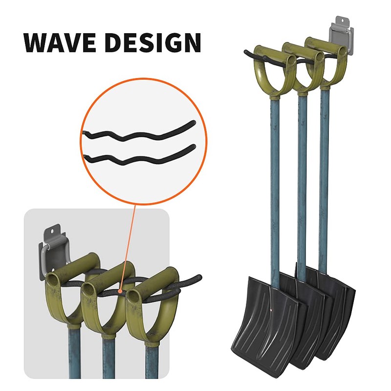 TORACK Garage Hooks Tool Organizer, 4 Pack Heavy Duty Steel