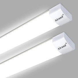 Utility LED Shop Lights Fixture 4FT 2FT with Plug Linkable, Airand 2PCS Waterproof LED Closet Lights 5000K Under Cabinet Lighting,LED Tube Lights 36W for Garage Kitchen Bathroom Workbench