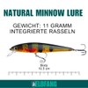 Set of 4Elbfang Natural Minnow Lure Predatory Fish Pike Fishing