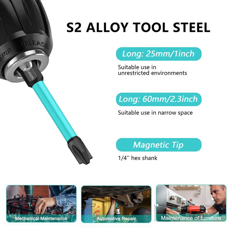 21PCS Allen Key Drill Bit Set: Hex Drill Bit Set