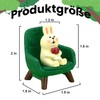 Onperpoe Miniature Figures Rabbit with Small Sofa Mini Rabbit Figures