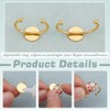 PH PandaHall 18K Gold Plated Blank Rings 24pcs 4 Sizes