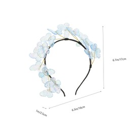 FRCOLOR Creative Butterfly Headband for Women Lightweight Cute Party Hair Accessory with Decorations Durable and Comfortable for Weddings Birthdays Graduations Masquerades