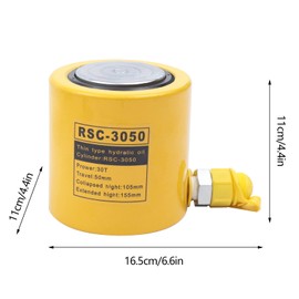 30T Hydraulic Jack + CP-700 Pump, 30 Ton Hydraulic Ram Jack Split Type Protable Hand Pump Mini Hydraulic Cylinder Industrial Thin Lifting Jack for Machinery Shipbuilding