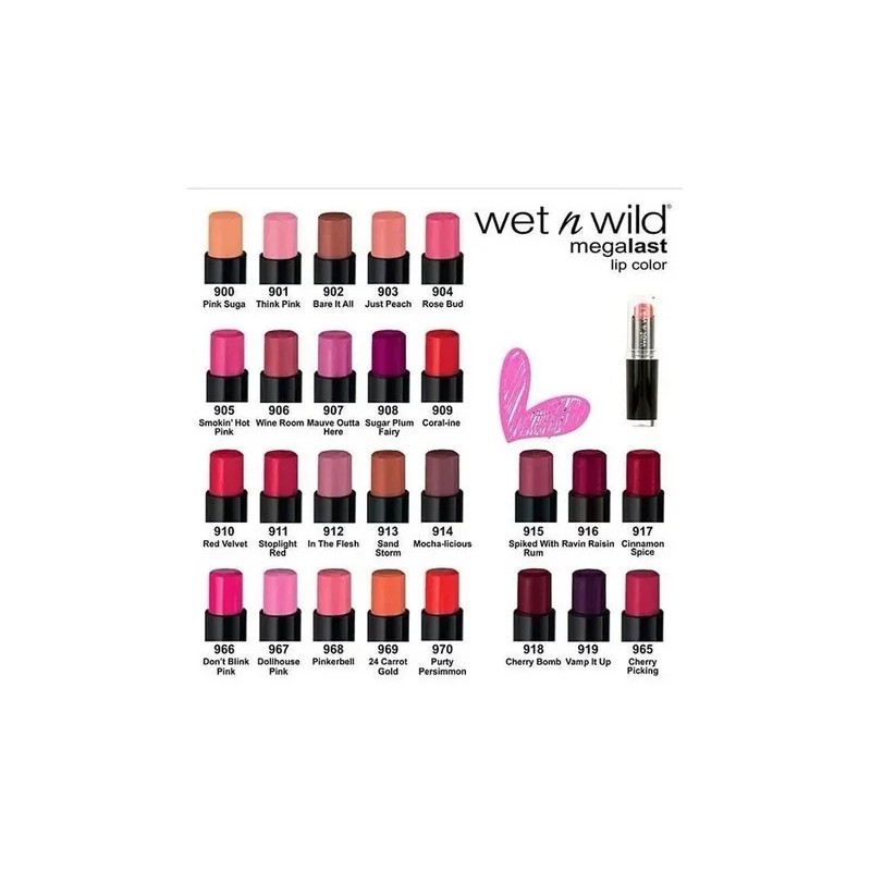 Labial En Barra Semi Mate Indeleble - Wet N Wild