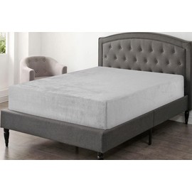 Coral Fleece Fitted Bed Sheet Only 30cm Deep, Premium Quality Mattress Cover Protector, Wrinkle Resistant Bedding, Luxury, Breathable Fabric, Easy Care, Machine Washable (Grey, Double)