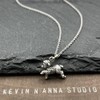 Sterling Silver Lamb Charm Necklace, 18"