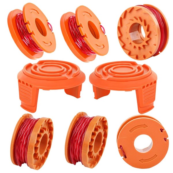 Trimmer Spool Line for Worx WG151,WG163E.1,WG163E.2, 6 PCS WA0010 Spool