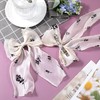 STSTR 2Pcs Large Hair Bow Clips, Silk Yarn Ribbon Bow
