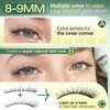 Short Lash Clusters 8-9MM Natural Eyelash Clusters Invisible Band Cluster