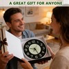 Oxmidud 12 Inch Glow in the Dark Wall Clock,Battery Operated