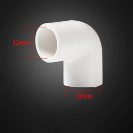 5pcs 32mm Conduit Fittings 90 Degree Elbow Pipe Connector,PVC Conduit Coupler for PVC Pipe Connection