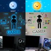 AIBAOBAO Glow in The Dark Video Gamer Wall Sticker, Eat