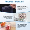 MECCANIXITY 10 PCS Clear Gift Box,3.6"x1"x6.8" Transparent Candy Box Plastic