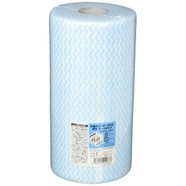 Strix Design SA-167 Countercloth Antibacterial, Roll Type, Thick, 60 Cuts, Blue, Approx. 9.1 x 13.8 inches (23 x 35 cm), Disposable, Non-woven Fabric, Table Duster, Commercial Use,