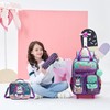 Inprof Unicorn Rolling Backpack for Girls, Wheels Backpacks for Elementary