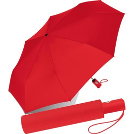 RS-Mini Fully Automatic Pocket Umbrella for Men and Women Open-Close Automatic, red, Pocket umbrella with automatic open/close mechanism
