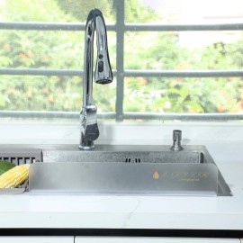S.T.D Kitchen Sink Splash Guard, Dishwashing Sink Water Retaining Strip - Transpare...