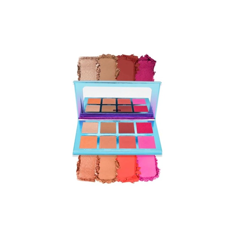 Paleta Rubor Sunset Blush Iluminador Maquillaje Arantza