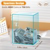 Hicocool Clear Piggy Bank with Lock, Acrylic Piggy Bank for