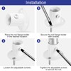 sourcing map 4 Pcs 0.75 inch Pole Sockets Flange Rod