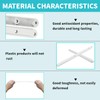 10 Pair Drawer Runners, 300mm Replacement Draw Runners White Plastic