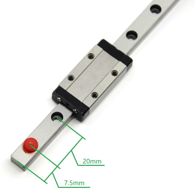 ReliaBot 375mm MGN9 Linear Rail Guide with MGN9H Carriage Block