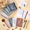 Resurhang 40 Pcs Christian Gift Spiral Journal with Retractable Ballpoint
